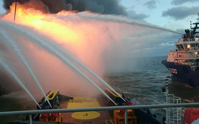 Azerbaijan still missing 26 oilmen, search continues
